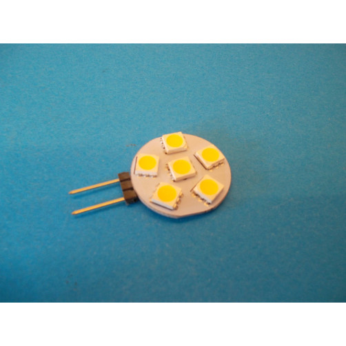 LED GU4 TIP -5,  1W,   12 V  topla bela svetloba  , 25000 ur 